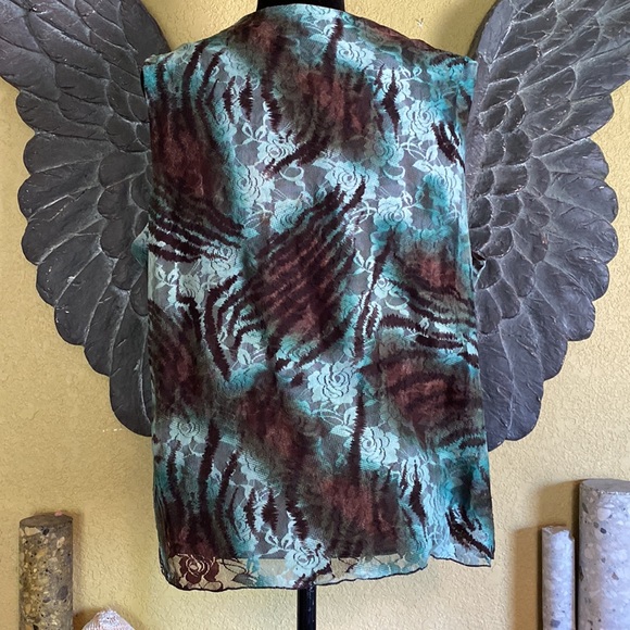 Vintage Sash Floral Lace Tank Top - Picture 6 of 8